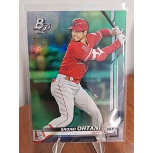 2019 Bowman Platinum - Shohei Ohtani #2 Green Foil /99 2nd year card MVP